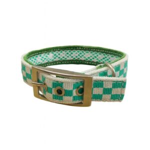 Collar tuynec cuadro verde 40cmx25mm