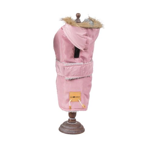 Plumífero rosa cinturón ajustable 30cm