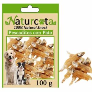 Pescaditos con pato 100g