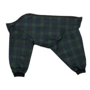 Impermeable cuatro patas escocés verde 50cm