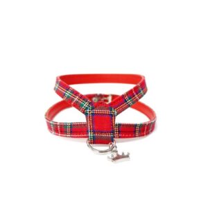 Arnés estampado escocés rojo 32cm