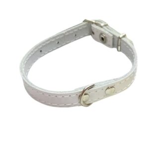 Collar piel blanco 40cm