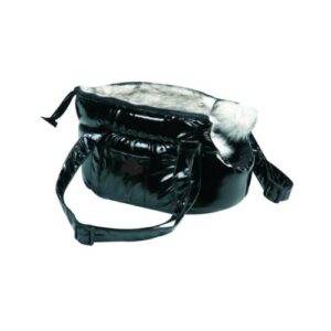 Bolso charol negro 25cm