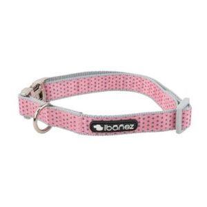 Collar rosa de lunares 20mm
