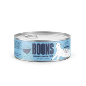 Lata de cordero, arroz y guisantes Boons 185g