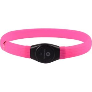 Collar luminoso rosa grande