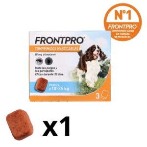 1 comprimido Frontpro comprimidos masticables perros 10-25kg