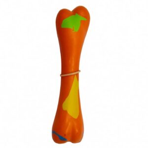 Hueso de goma naranja 17cm