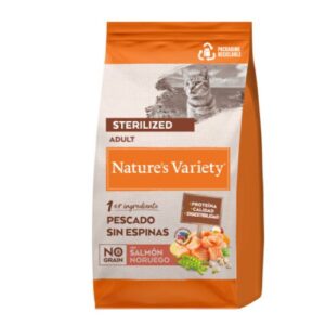 Nature's Variety salmón sin grano gato adulto esterilizado 1.25kgs