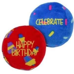 Pelotas peluche de cumpleaños