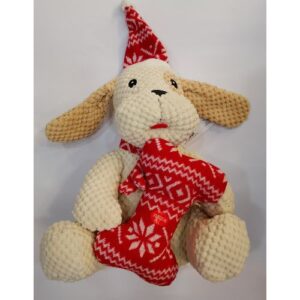 Peluche de perro navideño