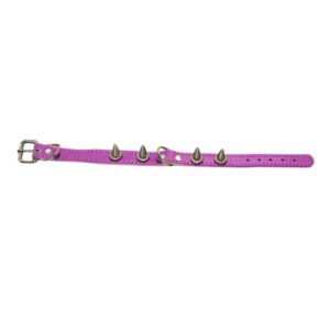 Collar pinchos rosa 25cm