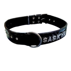 Collar Saskya charol negro 60cm