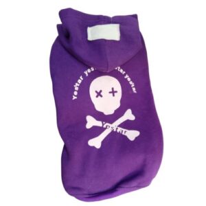 Sudadera calavera morada 43cm