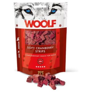 Tiras de arándano rojo WOOF 100g