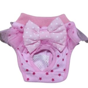 Braguita puntilla estrellas rosa T4 33cm