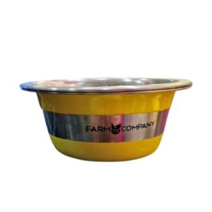 Bowl acero inoxidable amarillo 25ml