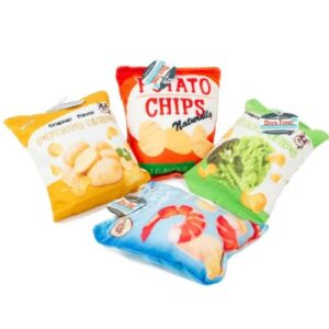 Juguete bolsa chips sonido crujiente 12x5cm
