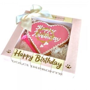 Corazón cumpleaños rosa  dolci impronte 90g
