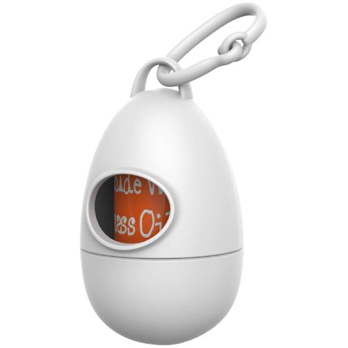 Porta bolsas huevo blanco