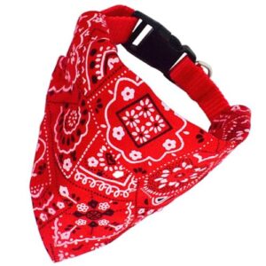 Collar con pañuelo hippie rojo