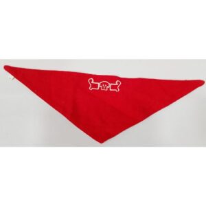 Pañuelo rojo con bordado