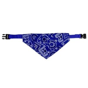 Collar con pañuelo hippie azul