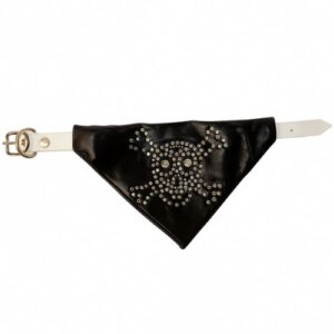 Collar con pañuelo de calavera para perro
