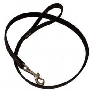 Correa negra de piel 20mmx114cm