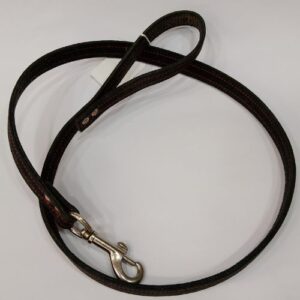 Correa negra de piel 20mmx114cm