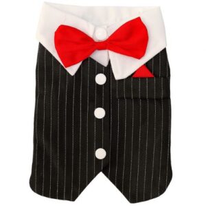 Esmoquin con pajarita roja talla: 20cm