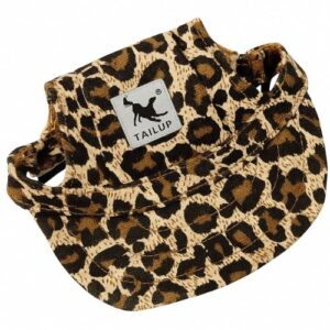 Gorra de leopardo para perro S