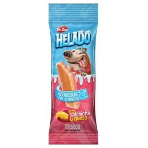 Helado de salchicha y queso para perros 50g