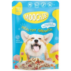 Moochie de pollo y verduras Puppy 85g