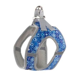 Arnés con estampado mosaico azul XS