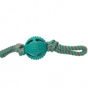 Pelota de goma con cuerda 25cm