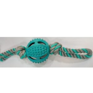Pelota de goma con cuerda 25cm