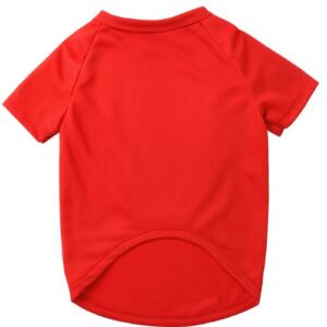 Camiseta deportiva roja talla: 35cm