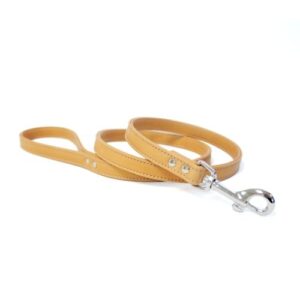 Correa marrón de piel 15mmx114cm