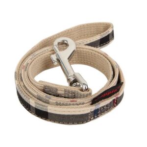 Correa marrón con diseño Escocés Puppia 15mmx124cm