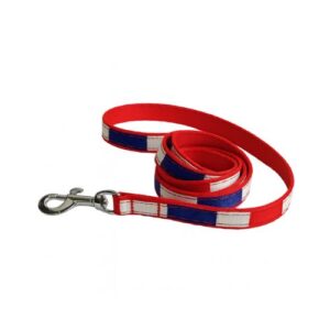 Correa mini roja con azul y blanco 10mmx120cm