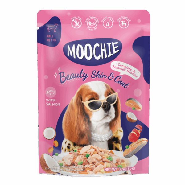 Moochie Beuty skin y coat Salmón