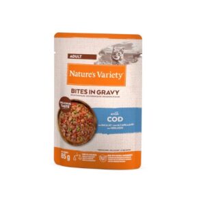 Sobre para gato adulto de bacalao 85g