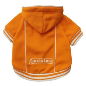 Sudadera con cremallera naranja talla: 25cm