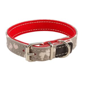 Collar piel vuelta mariposas 30cm