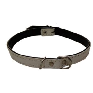 Collar piel blanco 37cm