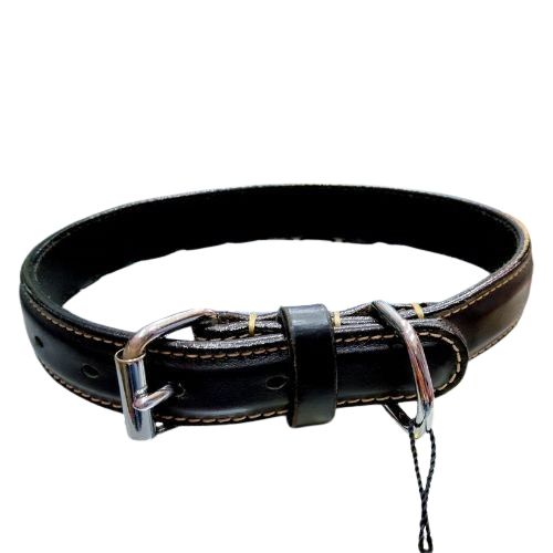 Collar piel negro 25mmx55cm