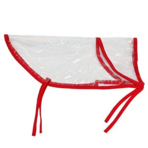 Impermeable transparente king rojo 38cm