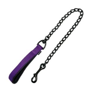 Correa morada cadena negra 2mmx120cm