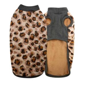 Abrigo capa leopardo 40cm